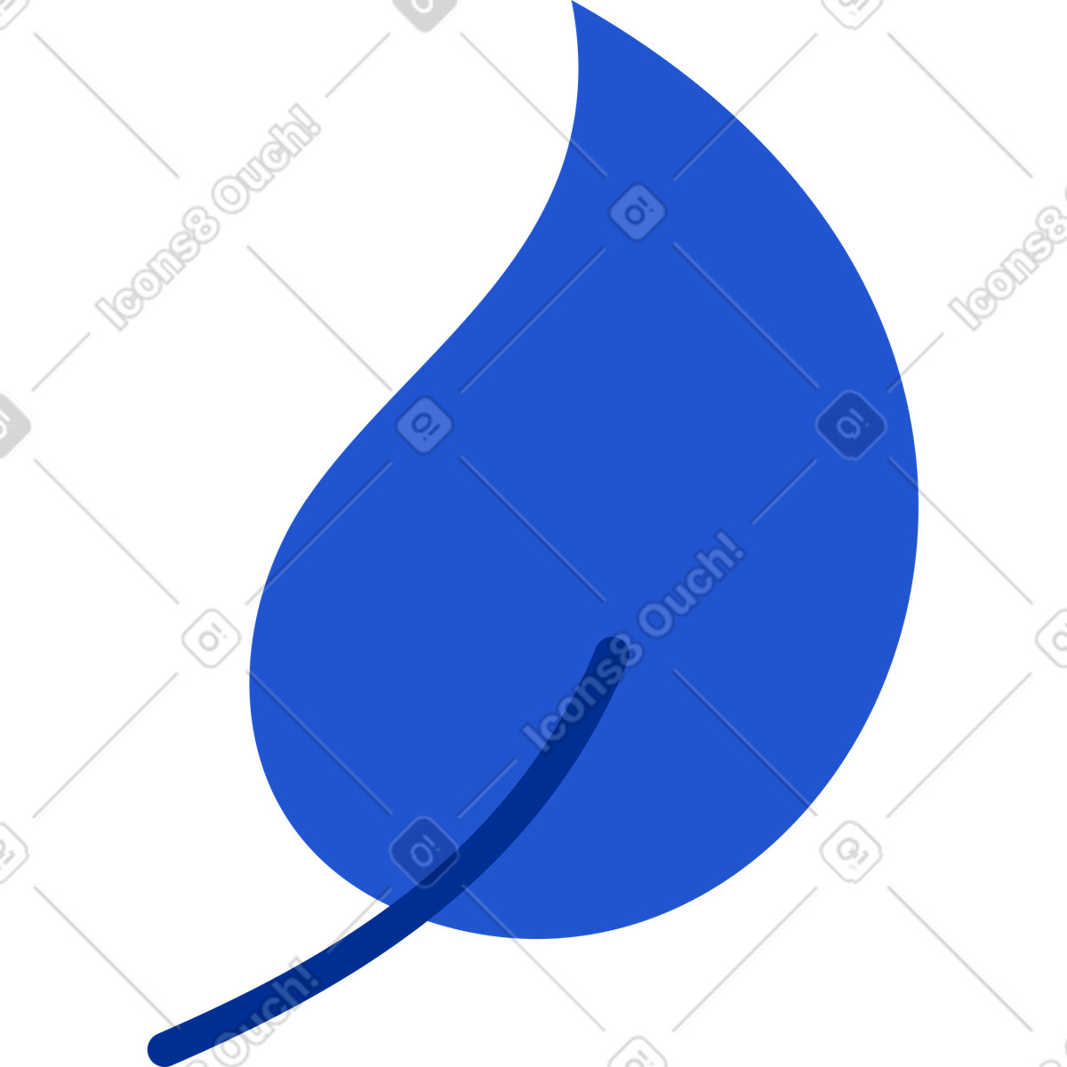 Ilustração de Folha em no estilo Glossy para baixar em PNG, SVG