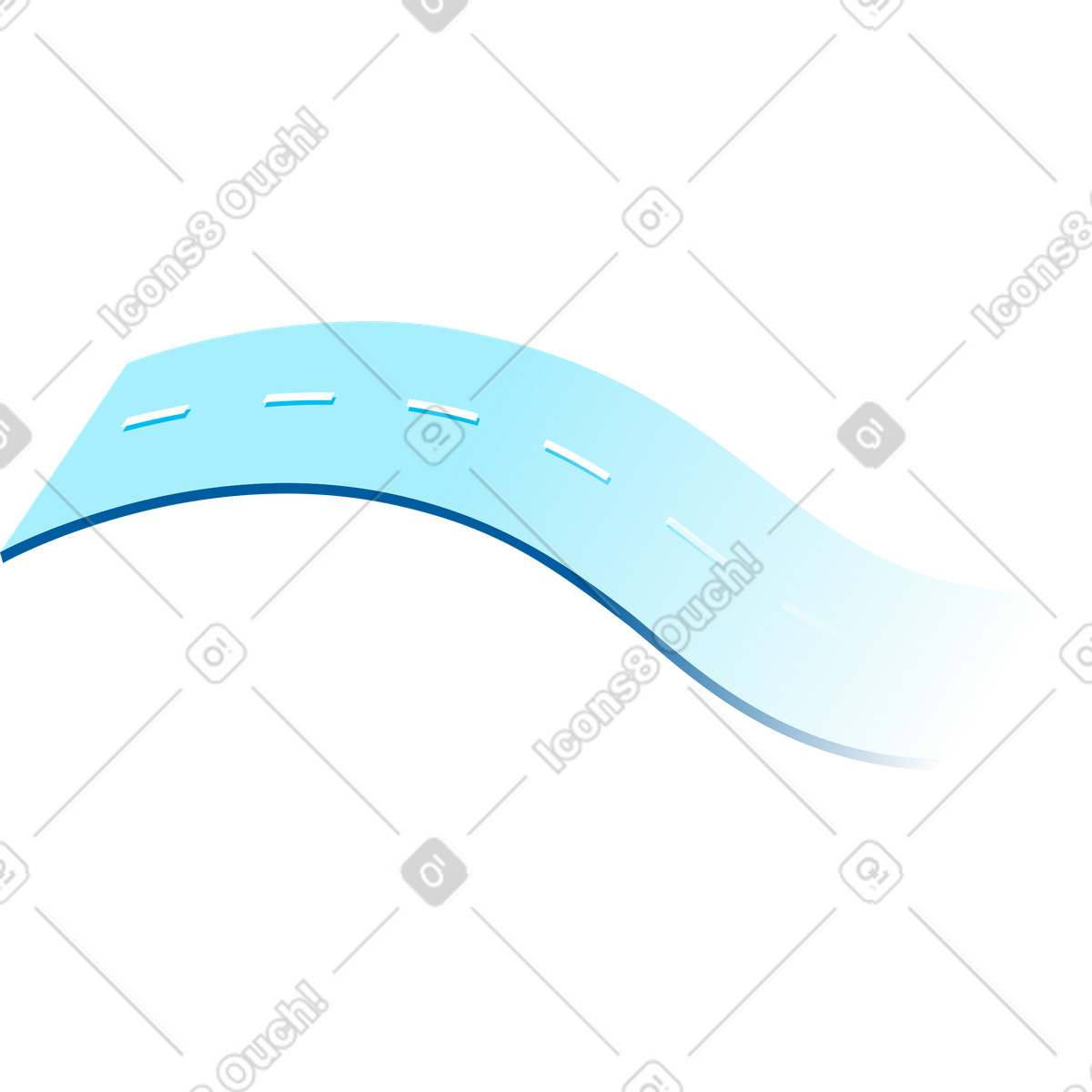 Illustration Route dans le style Icy à télécharger aux formats PNG, SVG