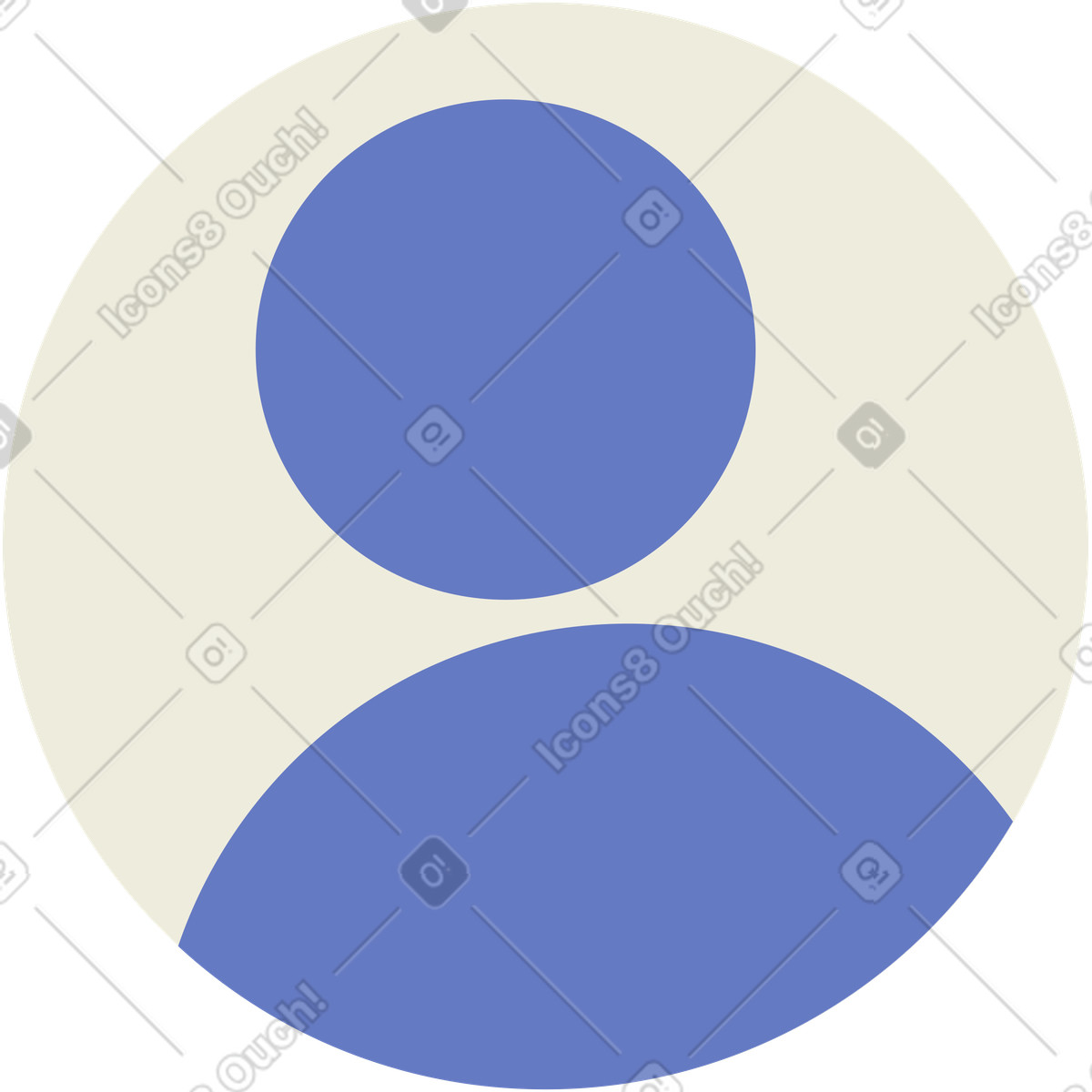 Ilustración Icono de hombre en estilo Social a descargar en PNG y SVG