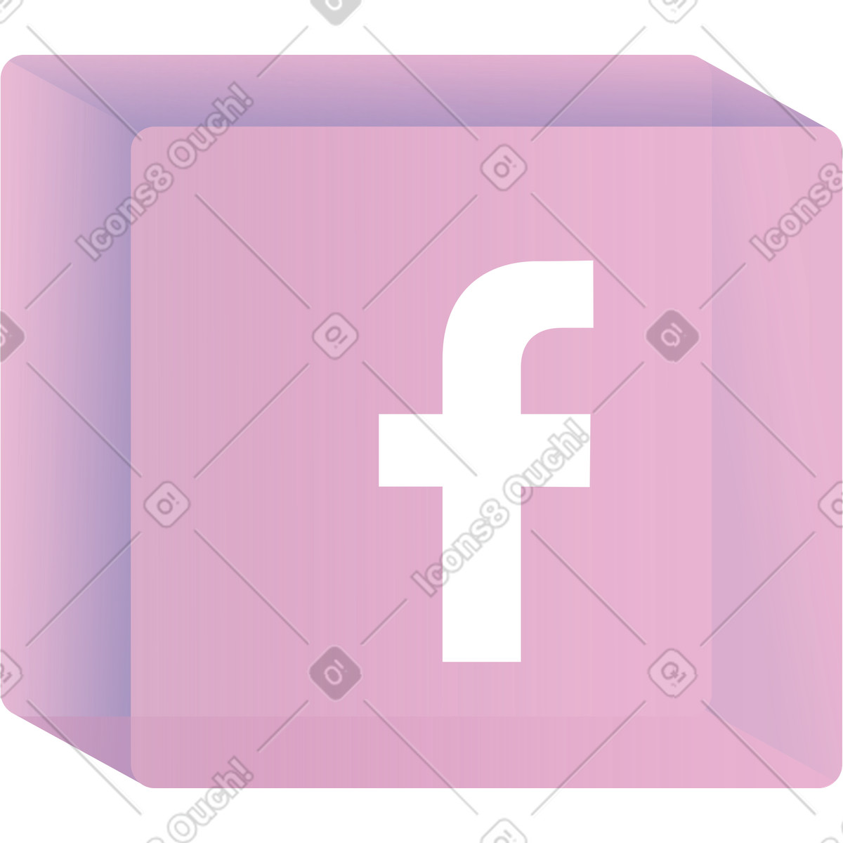 Ilustração de Facebook em no estilo Coworking para baixar em PNG, SVG