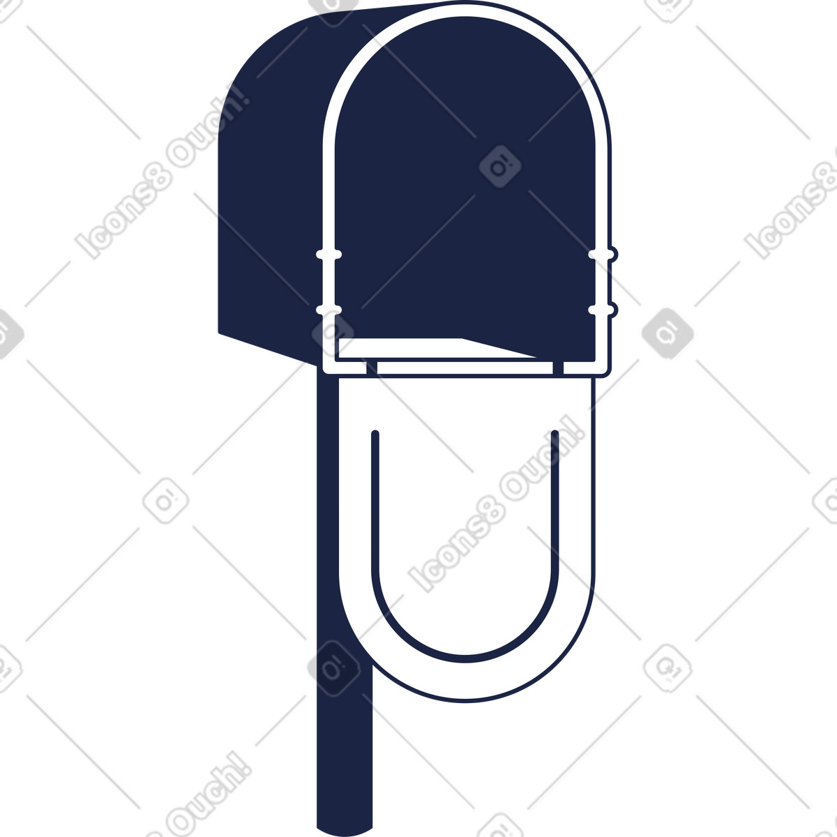 Mailbox line illustration featuring empty space clipart images and vectors