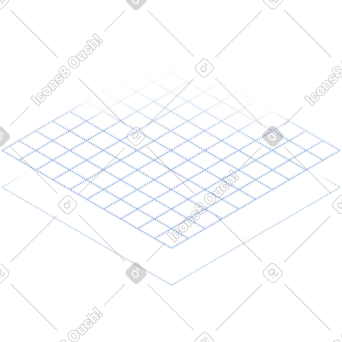 Piattaforma wireframe illustrazione in stile Dimension scarica in PNG, SVG