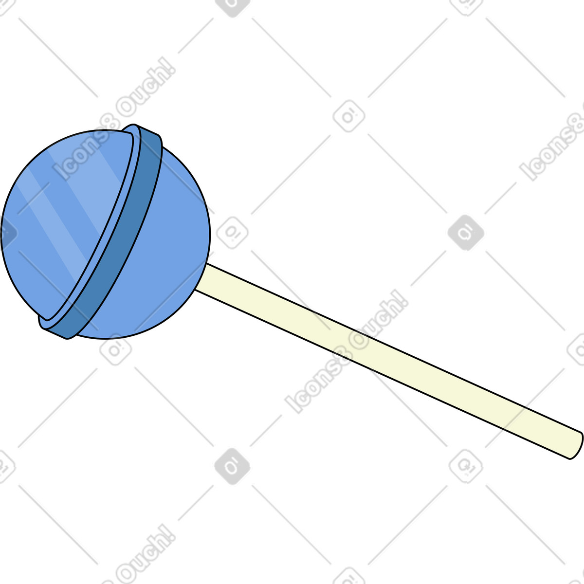 Illustration Sucer les choux dans le style Retro à télécharger aux formats PNG, SVG
