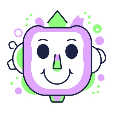 A face is illustrated using geometric shapes such as triangles, squares, and circles. The features of the face, including the eyes, nose, and mouth, are formed from these shapes, creating a unique expression. The eyes are large and oval, while the nose is a small triangle. The mouth is represented by a curved line, giving the face a cheerful appearance. Surrounding the face, additional geometric patterns enhance the overall design.