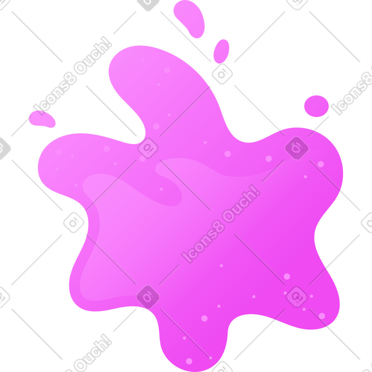 Splash illustration in Glossy style download in PNG, SVG