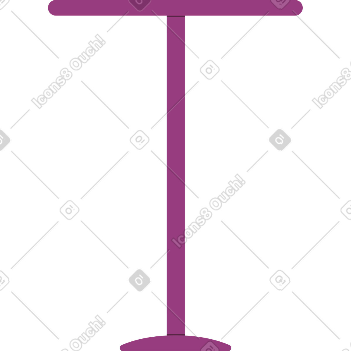 Burgundy table illustration in Sammy style download in PNG, SVG