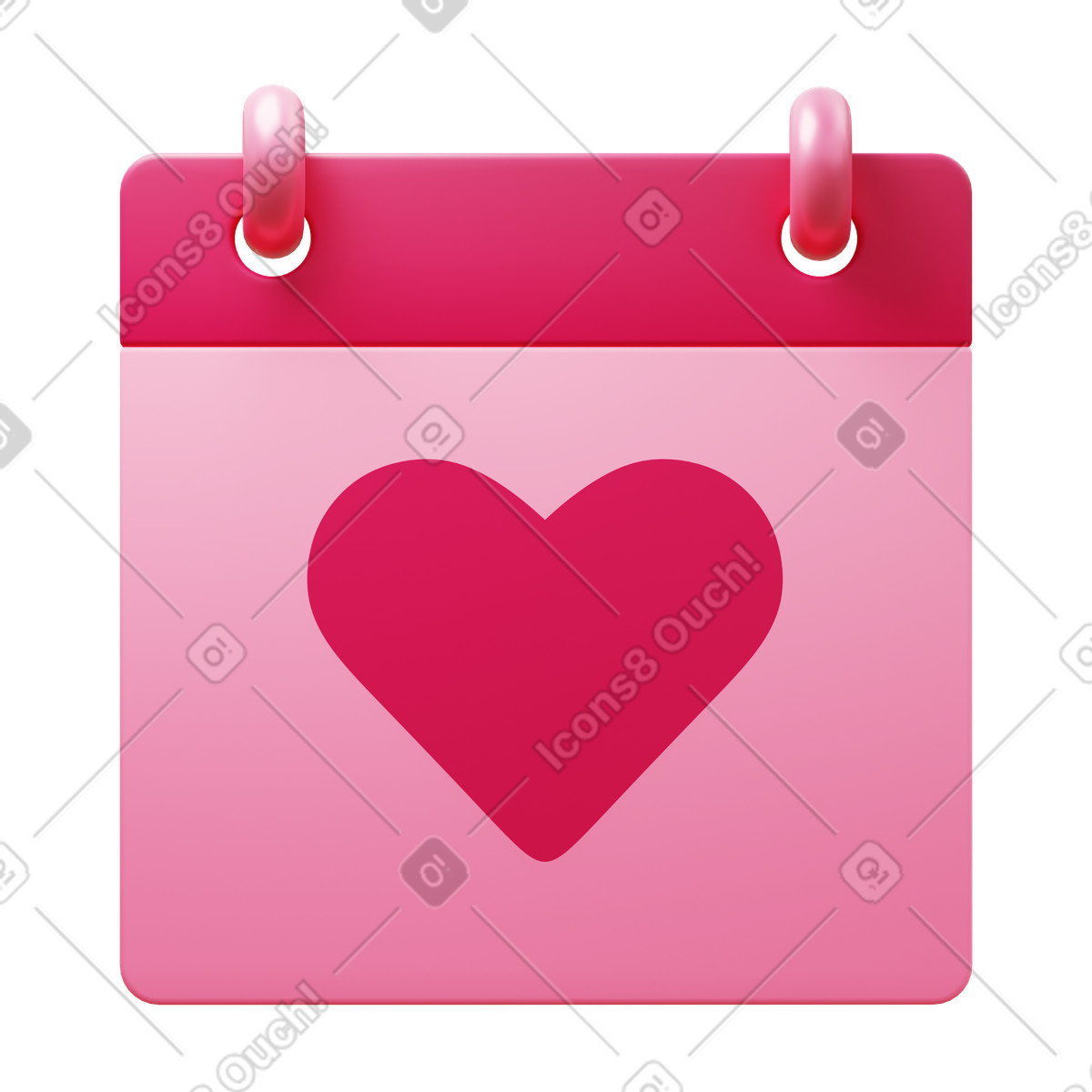 Illustration Wedding day dans le style 3D Fluency à télécharger aux formats PNG, SVG