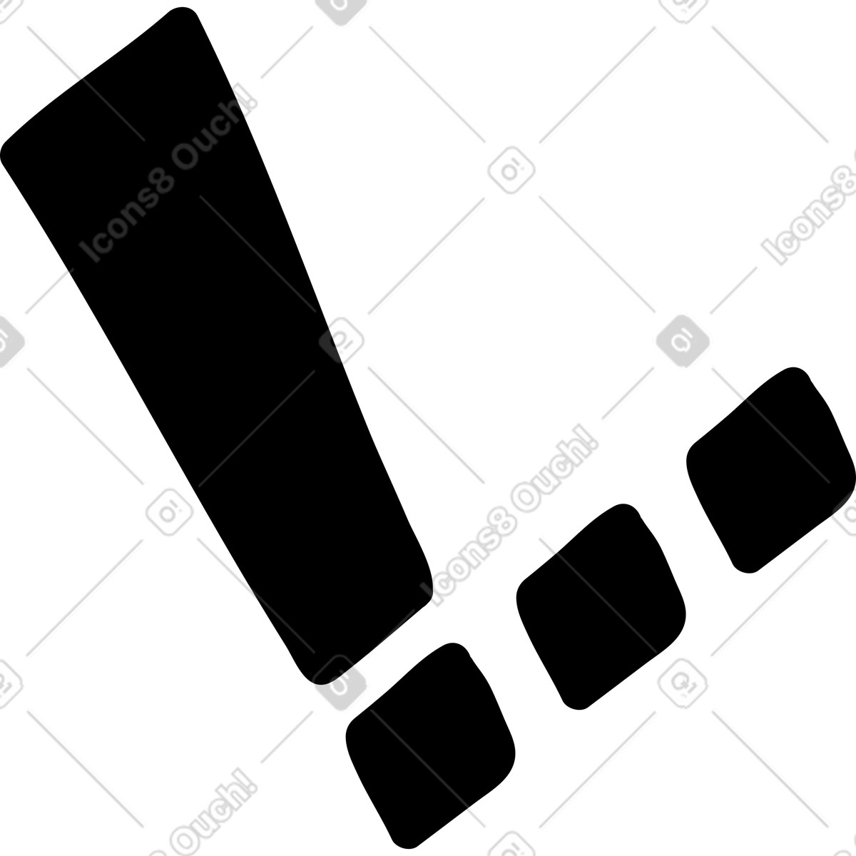 Иллюстрация Черная галочка в PNG и SVG