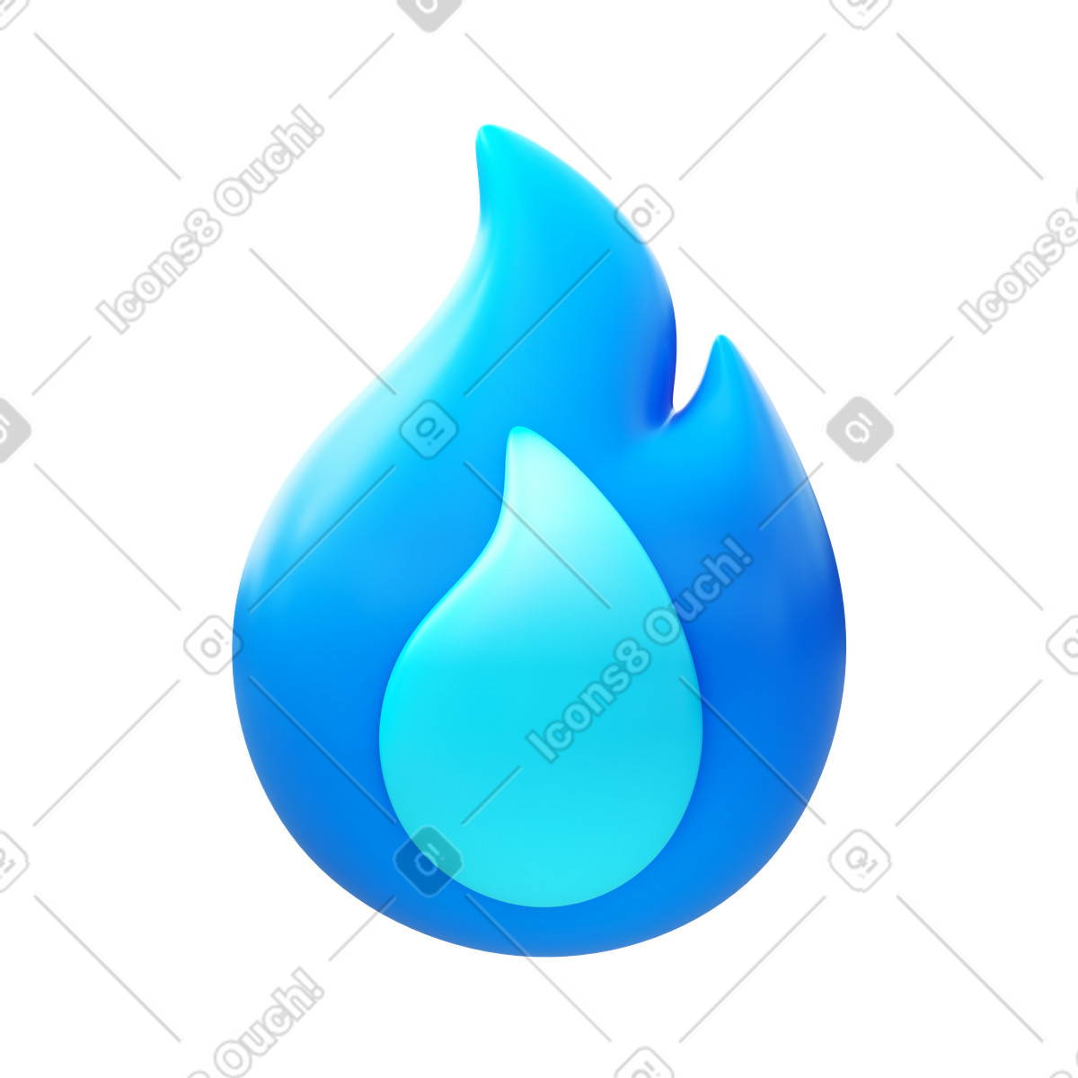 Gas illustration in 3D Fluency style download in PNG, SVG