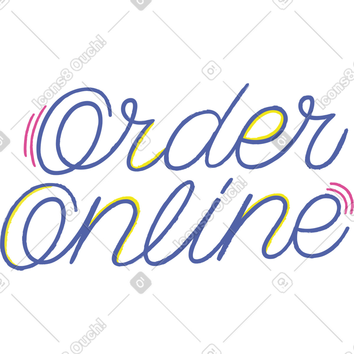 Lime スタイルの オンライン注文 のイラストをPNG、SVG形式でダウンロード
