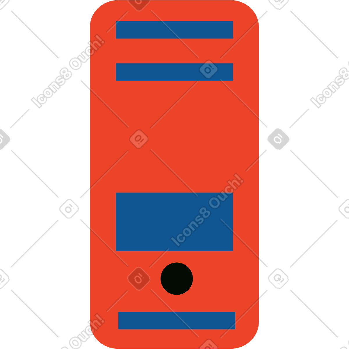 Pc illustration in Polar style download in PNG, SVG