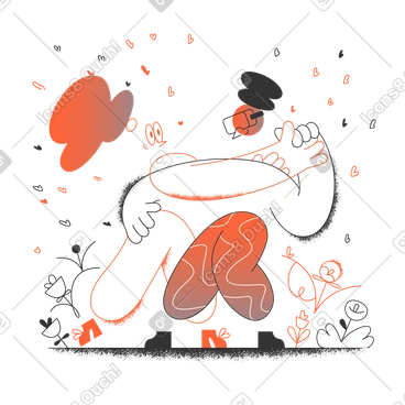 Person dancing with a virtual partner in vr PNG, SVG