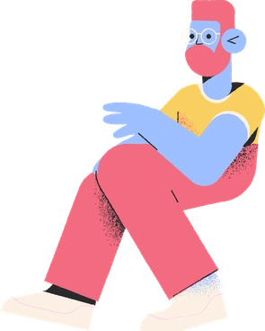 Man sitting PNG, SVG