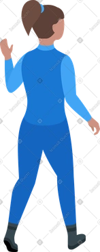 Walking girl PNG, SVG