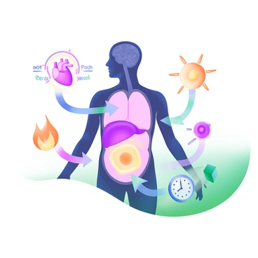 A visual representation of how adipose tissue contributes to energy metabolism in the body