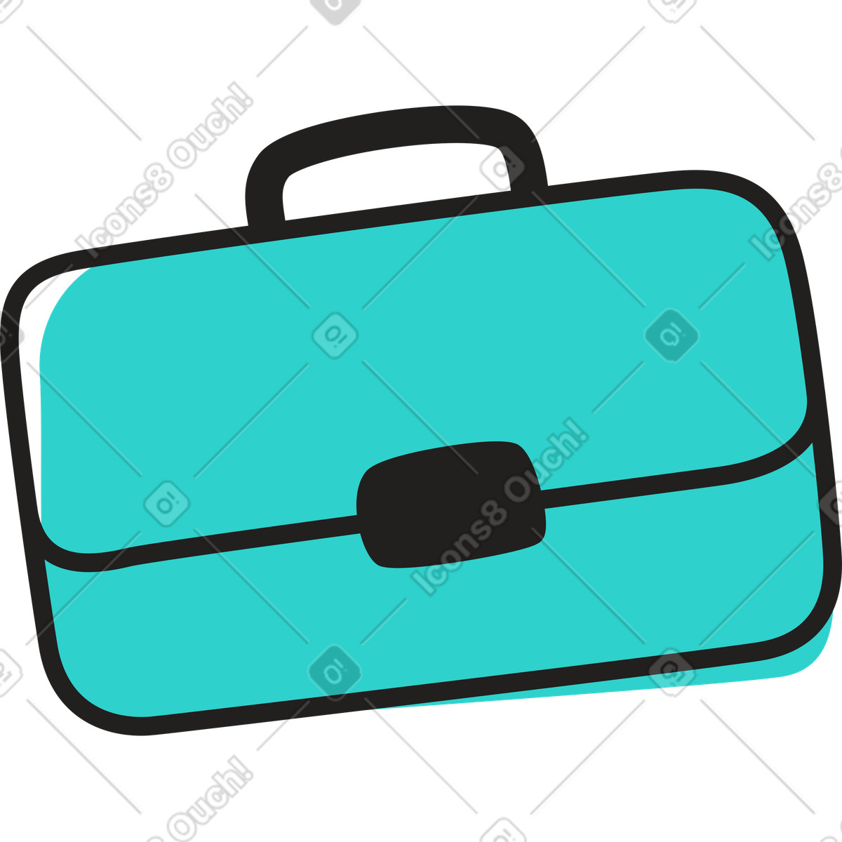 Illustration Mallette dans le style Little à télécharger aux formats PNG, SVG