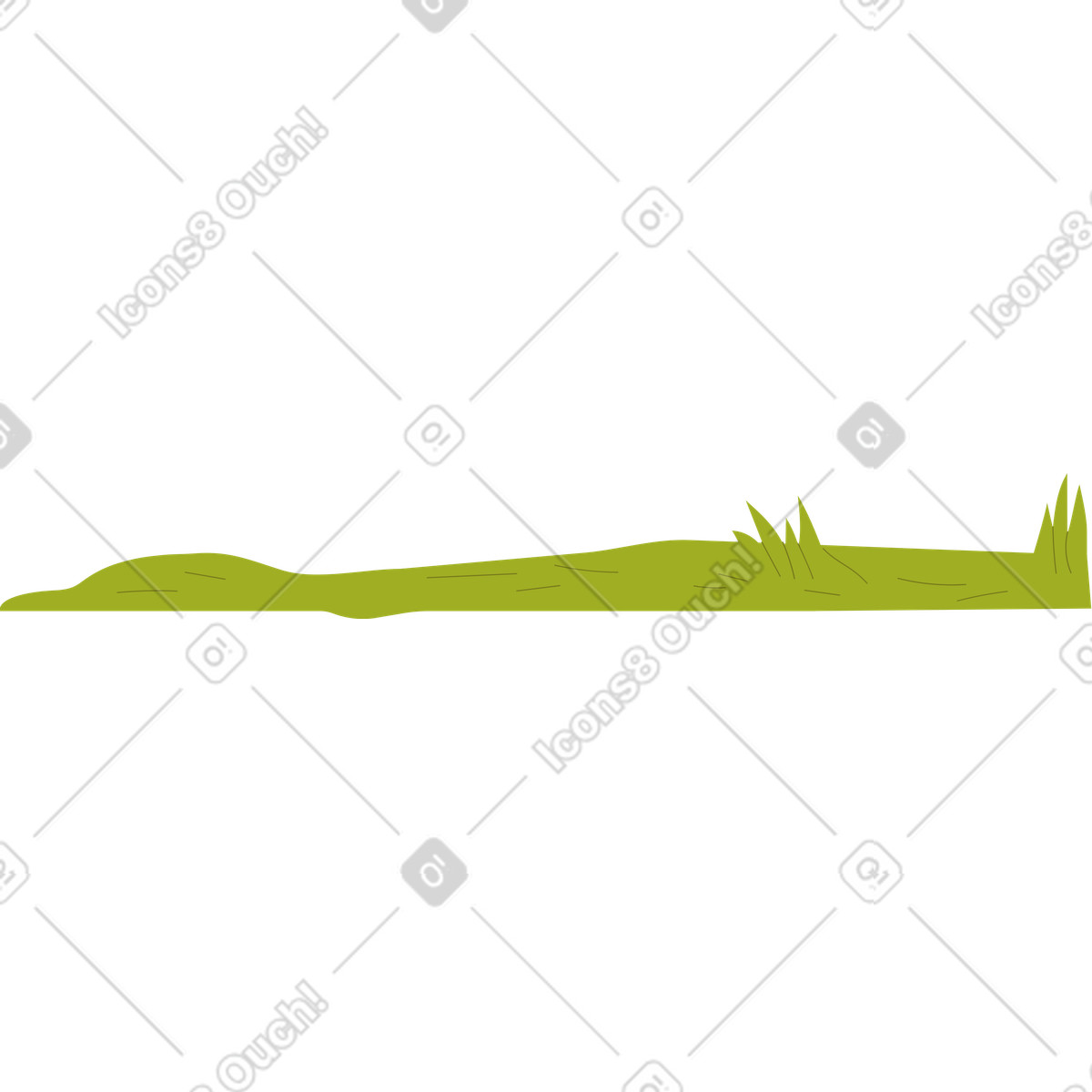 Illustration Herbe de fond dans le style Woof à télécharger aux formats PNG, SVG