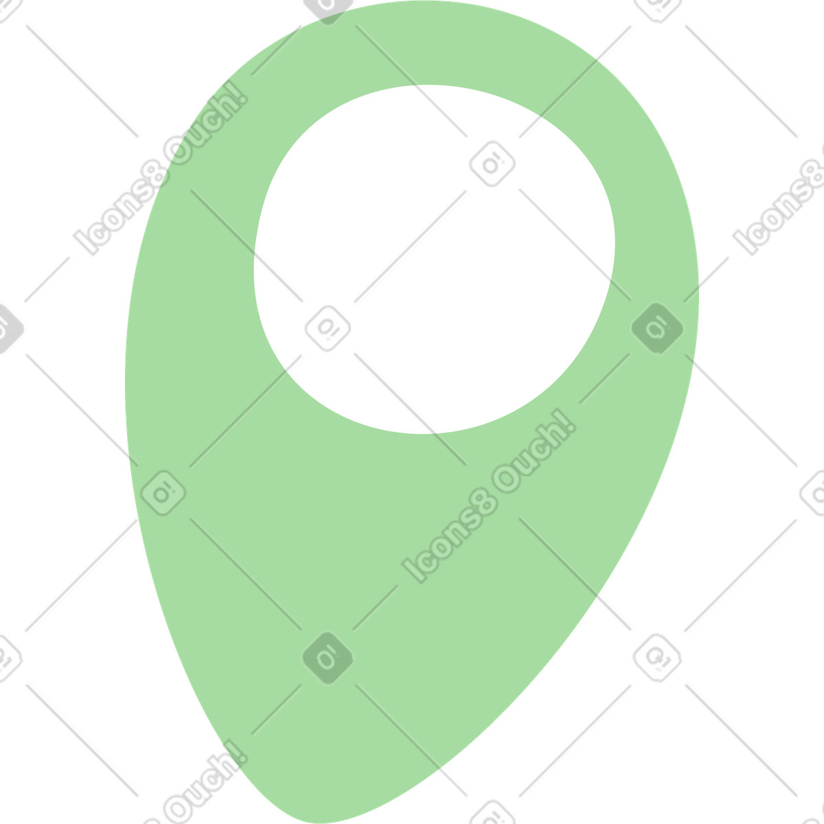 下载 Organic 风格的 Pin location marker symbol for map navigation and gps position 插画，支持 PNG、SVG 格式