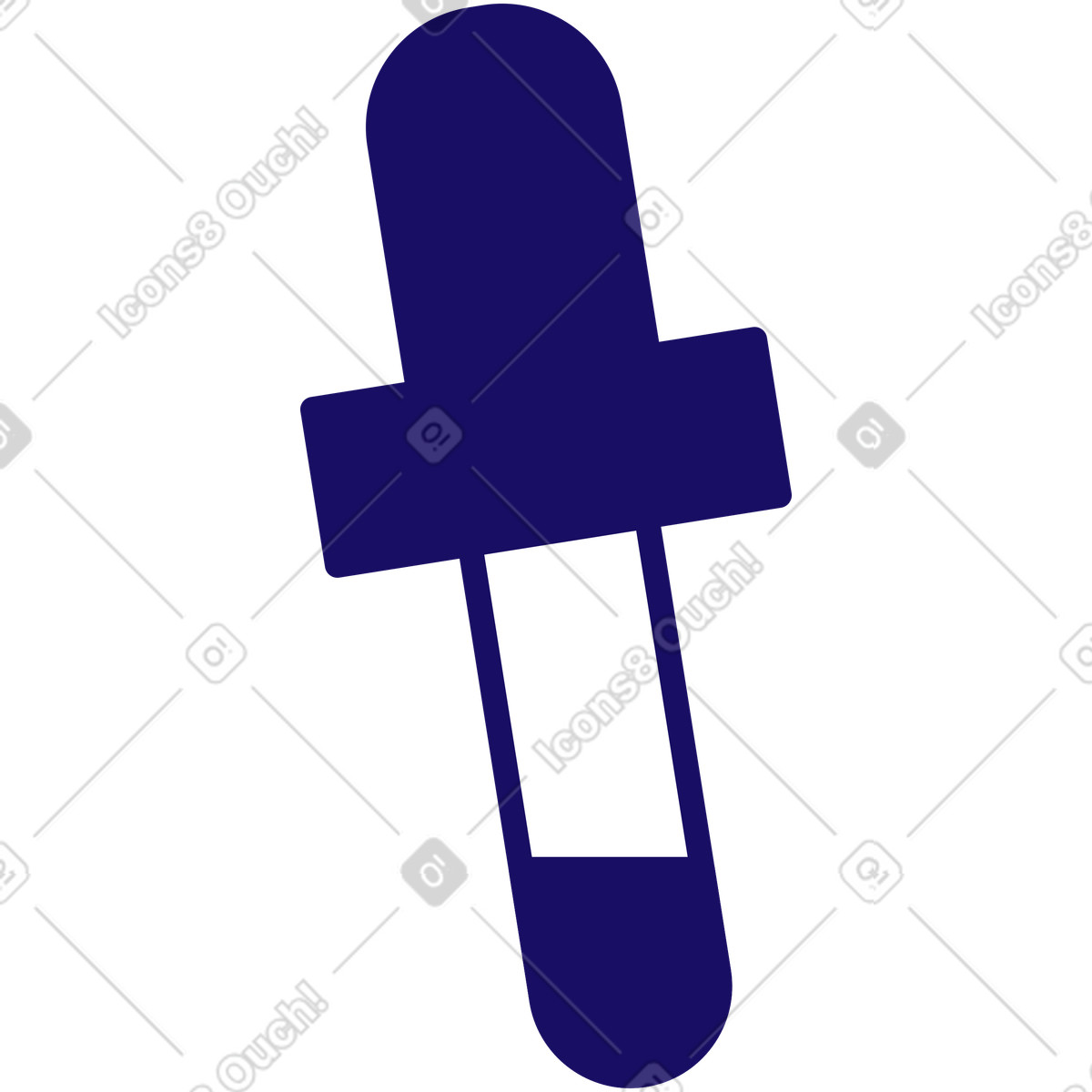 Ilustração de Pipeta em no estilo Bendy para baixar em PNG, SVG