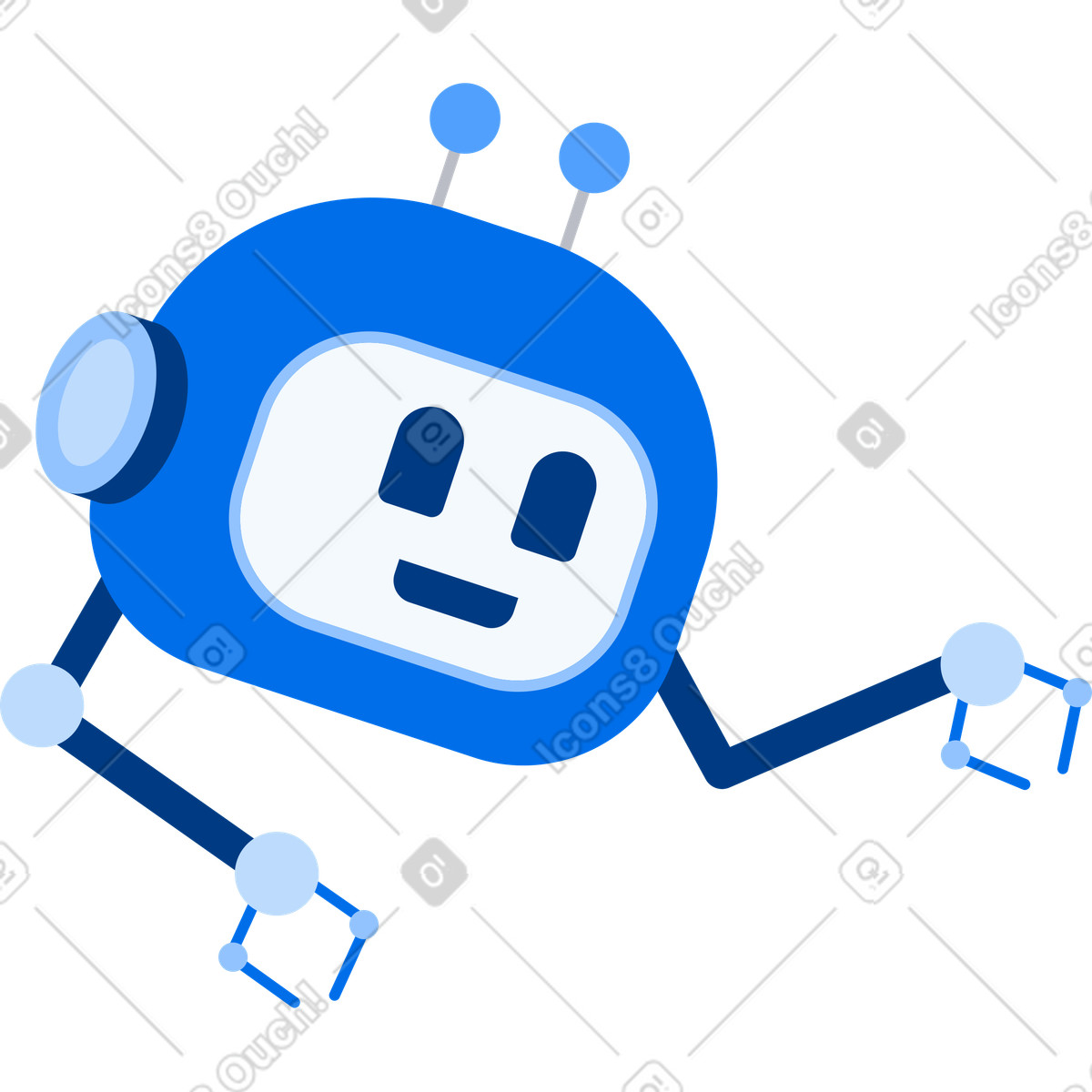 Urban スタイルの ロボットアシスタント のイラストをPNG、SVG形式でダウンロード