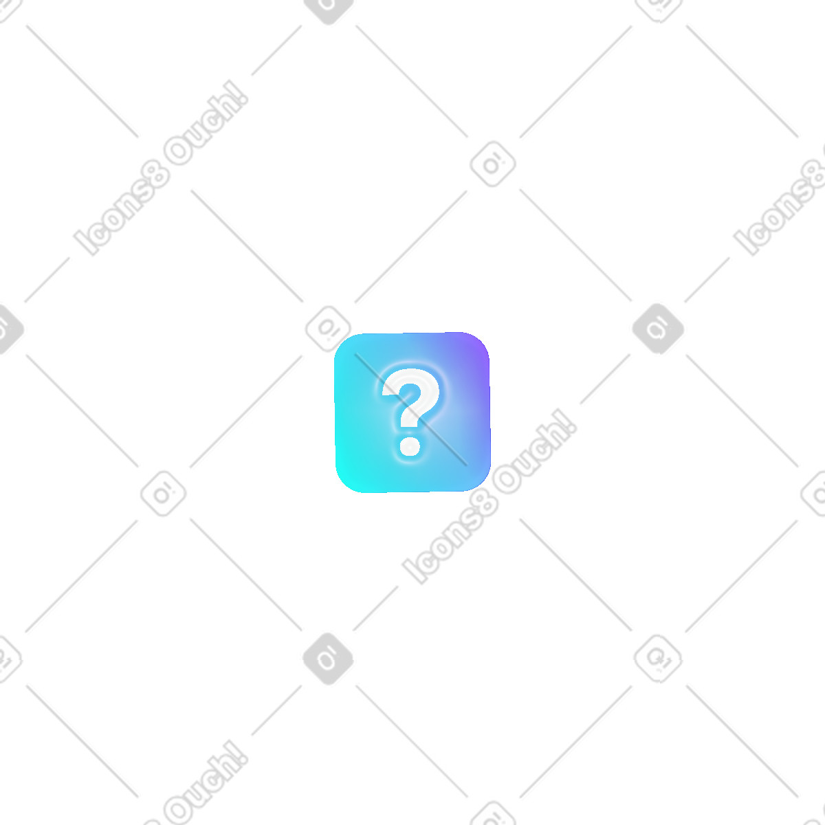 Illustration Icône de question dans le style Pure à télécharger aux formats PNG, SVG