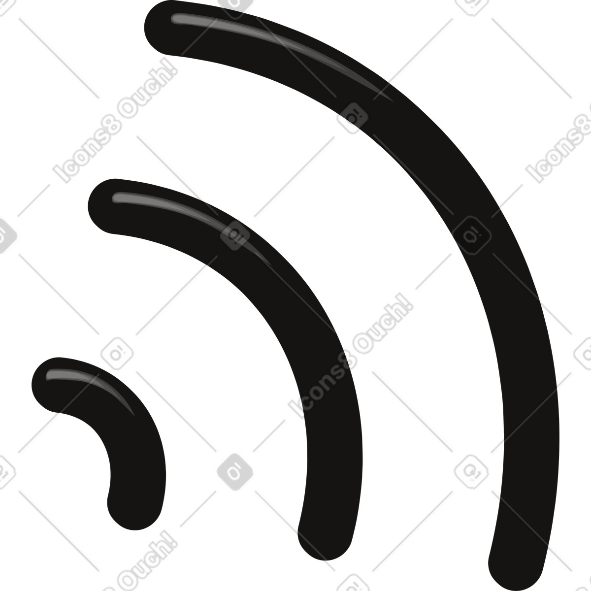 下载 Incut 风格的 信号图标 插画，支持 PNG、SVG 格式