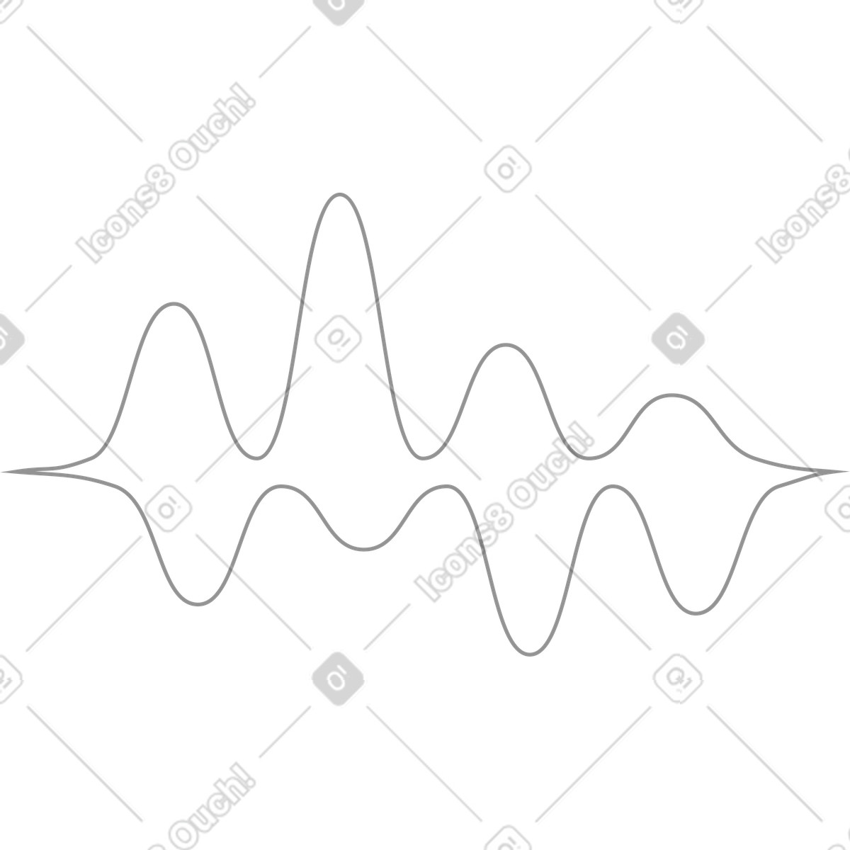 Onda sonora lineare illustrazione in stile Concept scarica in PNG, SVG
