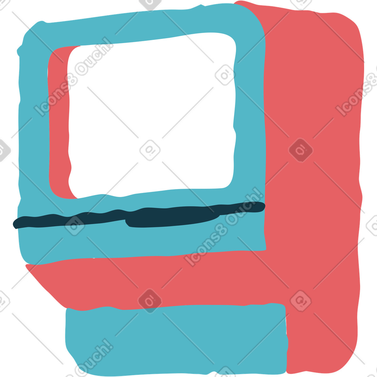 Flamenco スタイルの コンピューター のイラストをPNG、SVG形式でダウンロード