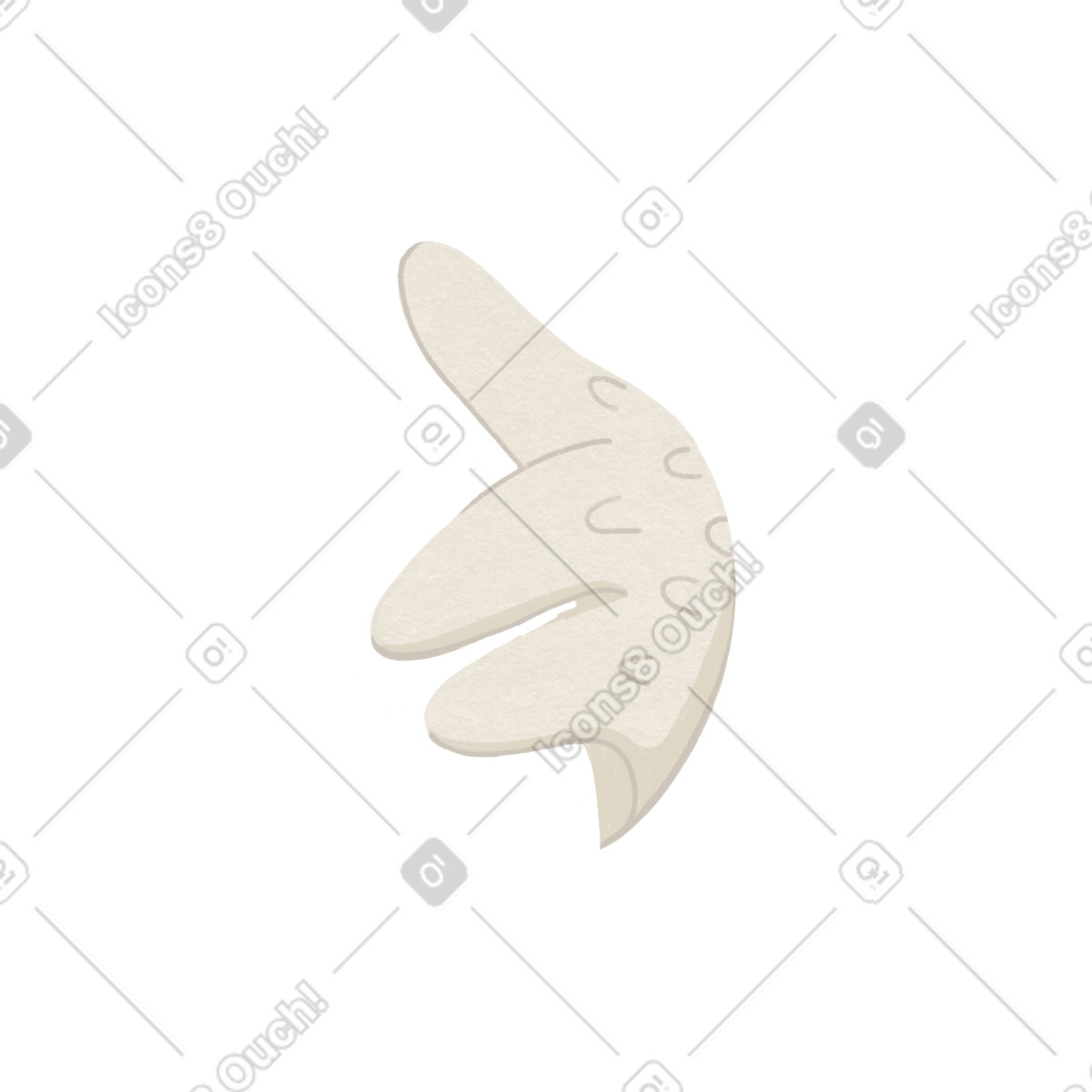 White wing illustrazione in stile Goose scarica in PNG, SVG