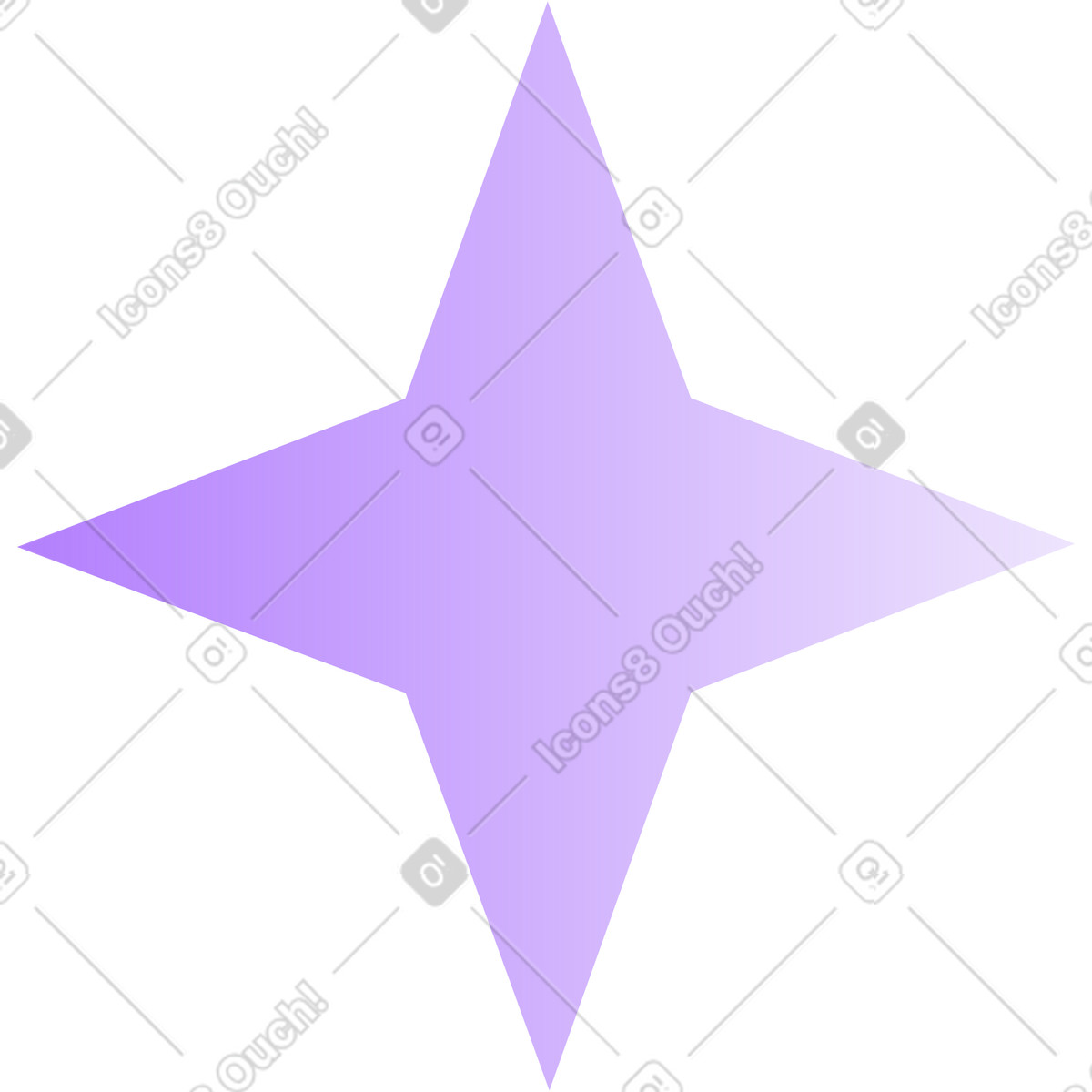 Stella illustrazione in stile Lucent scarica in PNG, SVG