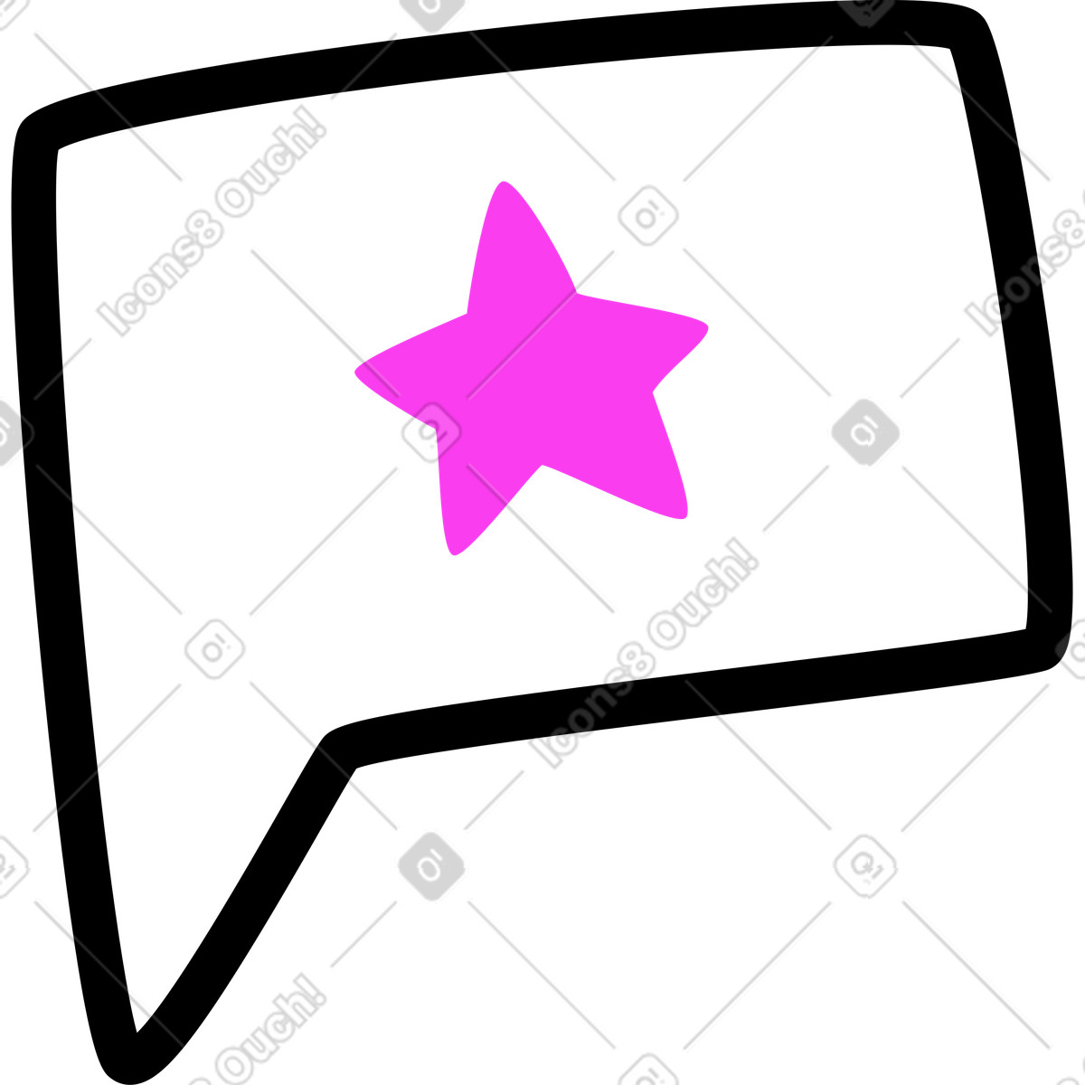 Stella di colore del fumetto illustrazione in stile Rocky scarica in PNG, SVG