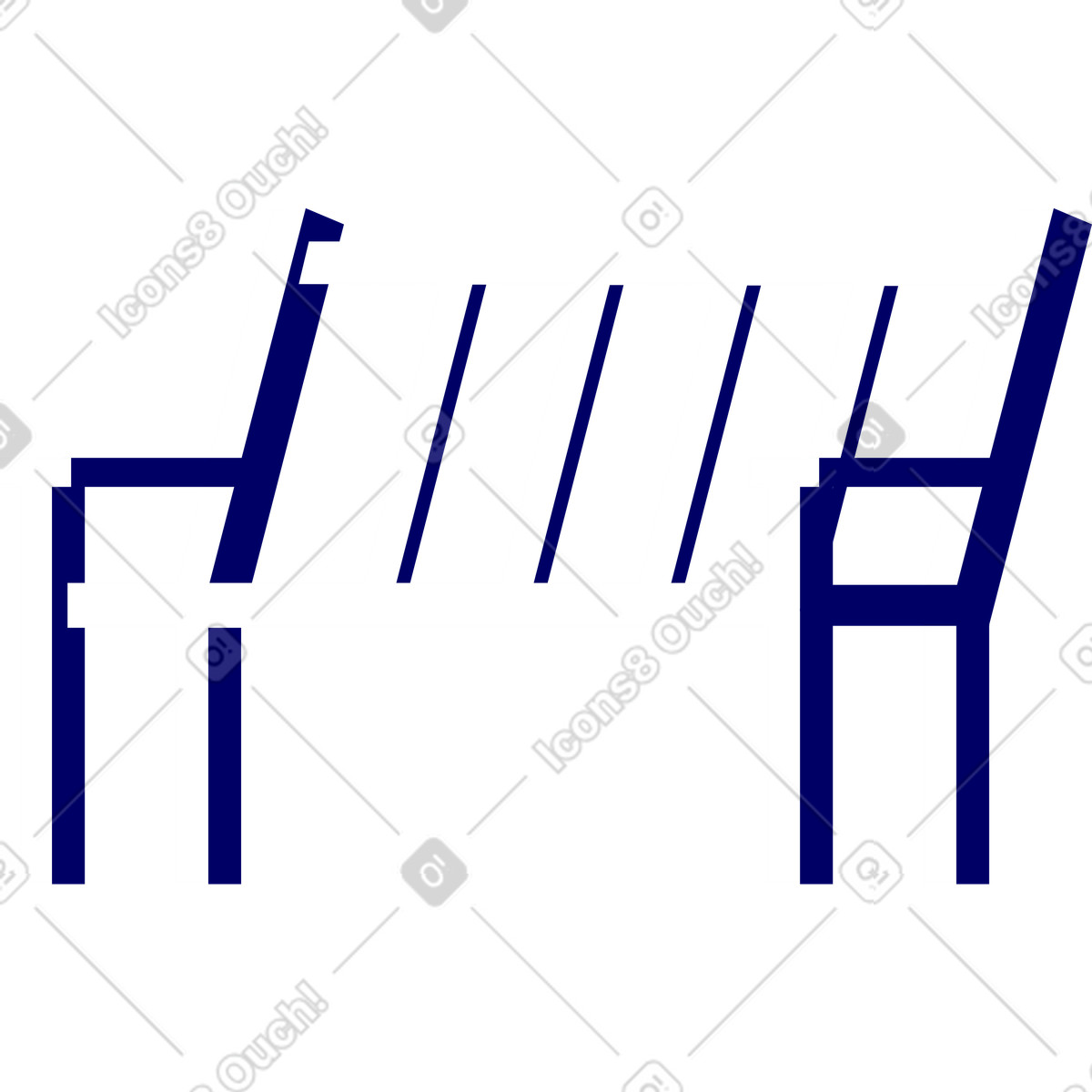Ilustração de Banco em no estilo Lounge para baixar em PNG, SVG