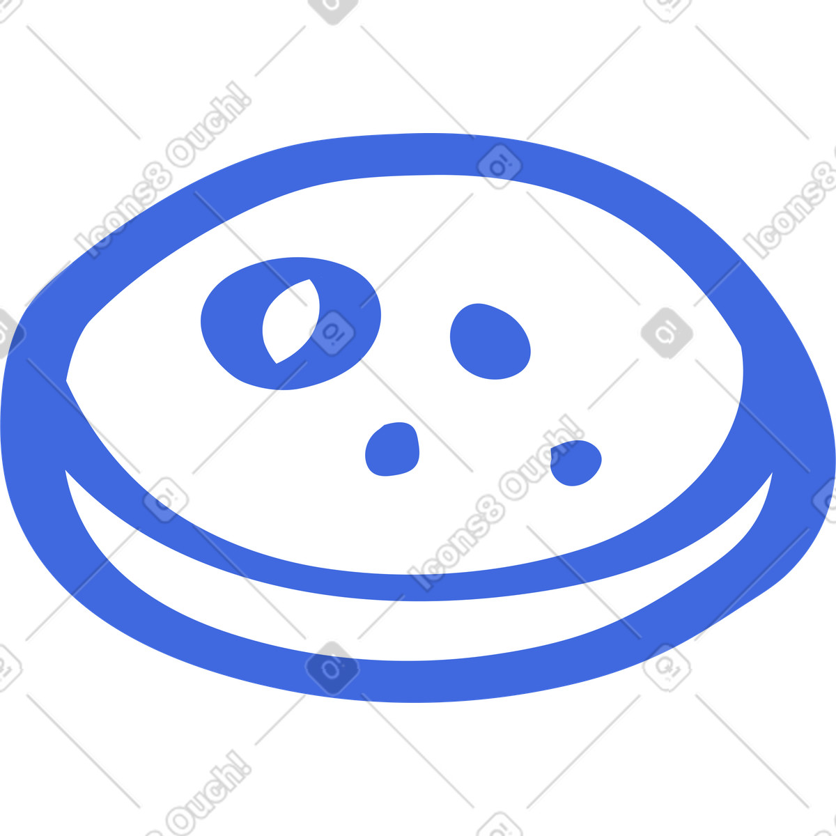 Ilustração de Bacteria colonies growing in laboratory petri dish for microbiology experiment em no estilo Ballpoint Pen para baixar em PNG, SVG