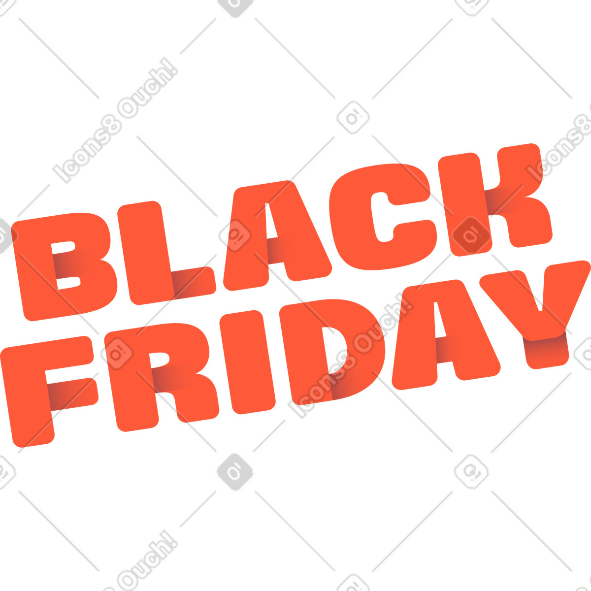 Scritte il testo del black friday illustrazione in stile Beam scarica in PNG, SVG