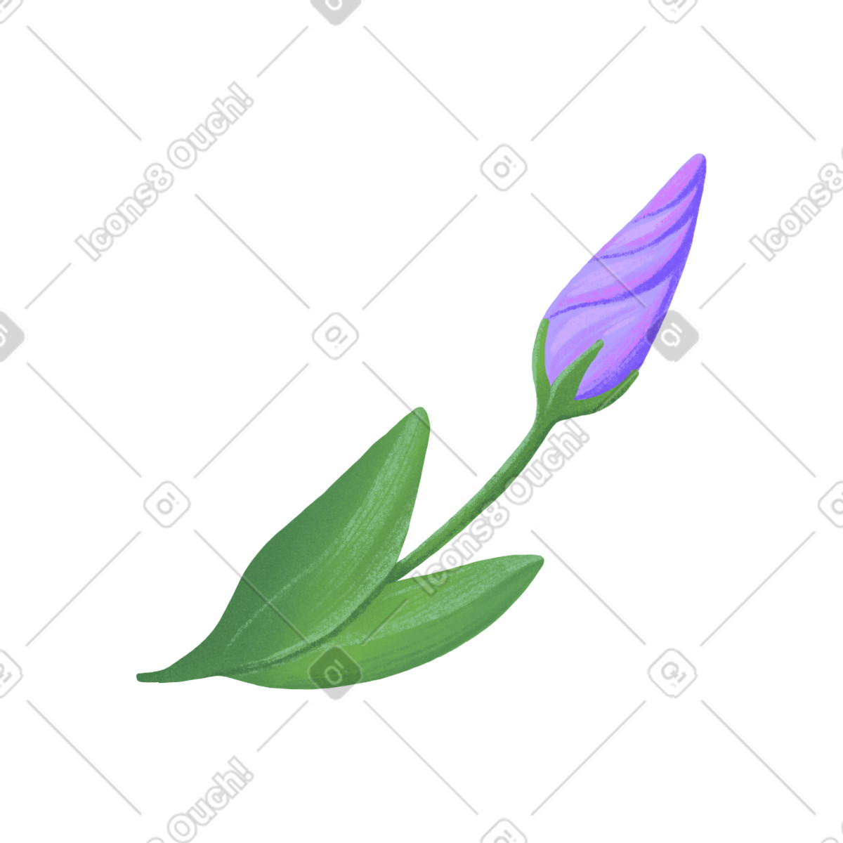 Illustration Little eustoma bud dans le style Floral à télécharger aux formats PNG, SVG