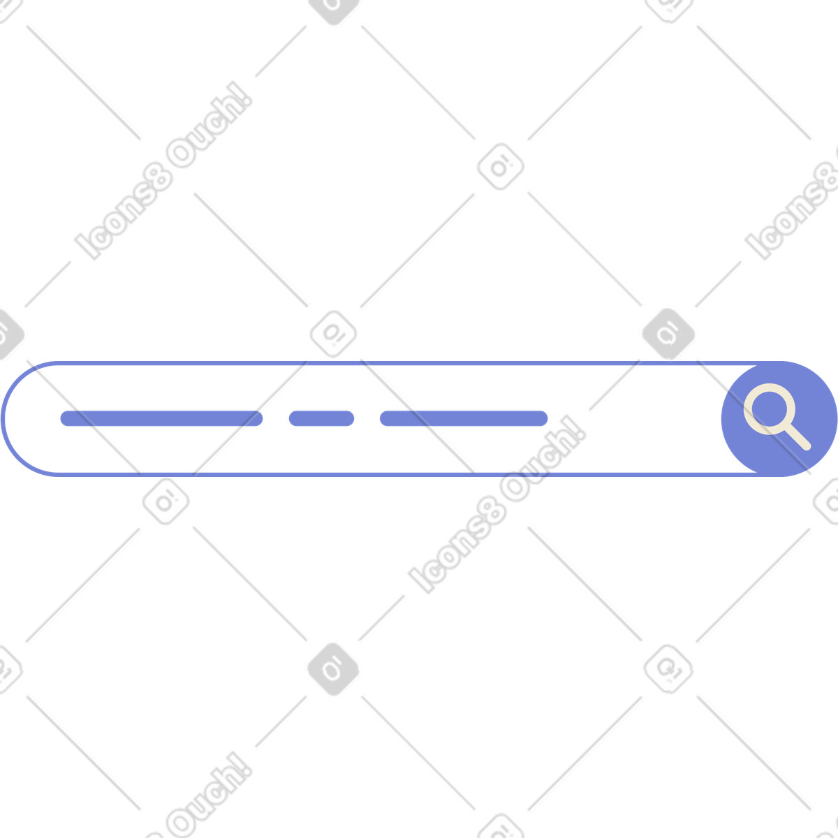 Ilustración Línea de búsqueda en estilo Juicy a descargar en PNG y SVG