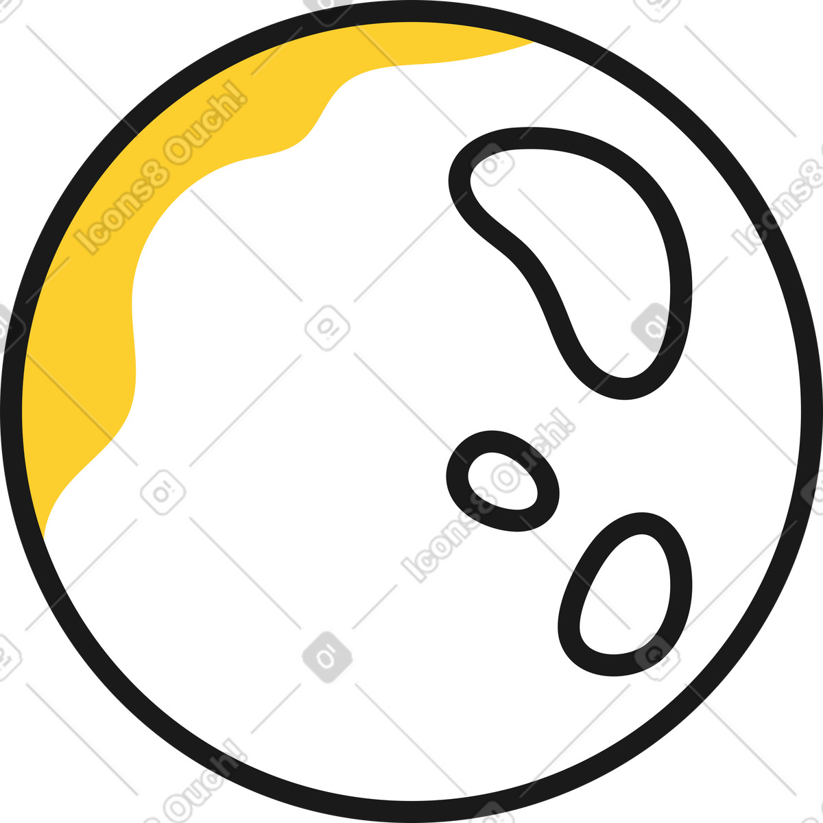 Taxi 스타일의 달 일러스트레이션 PNG, SVG 다운로드