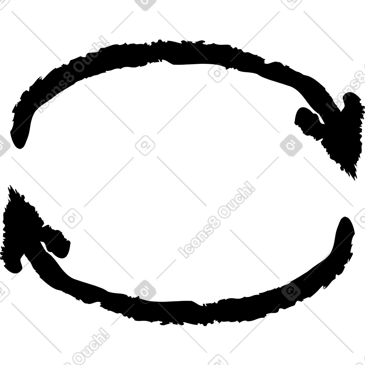 Illustration Arrow circular dans le style Twirl à télécharger aux formats PNG, SVG