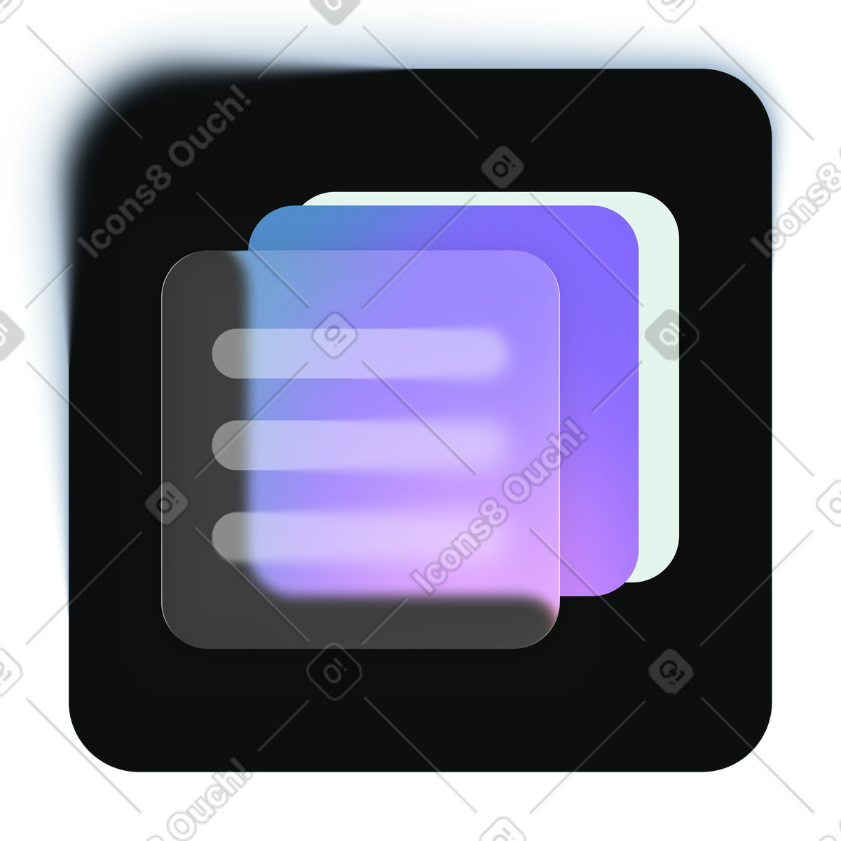 Digital document stack, File management system, storage interface illustration in Void style download in PNG, SVG