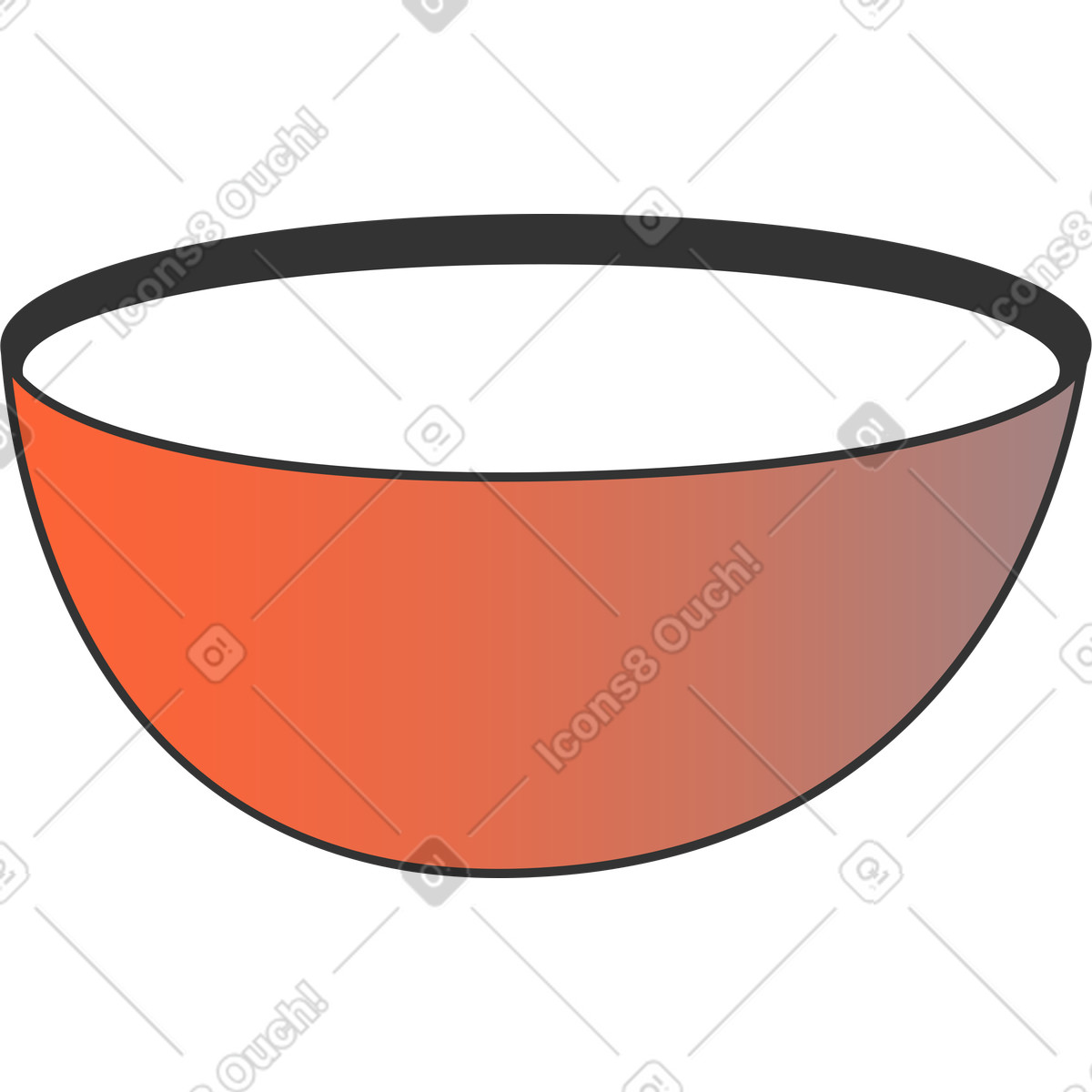 Иллюстрация Миска в стиле Crayon — скачать в форматах PNG, SVG