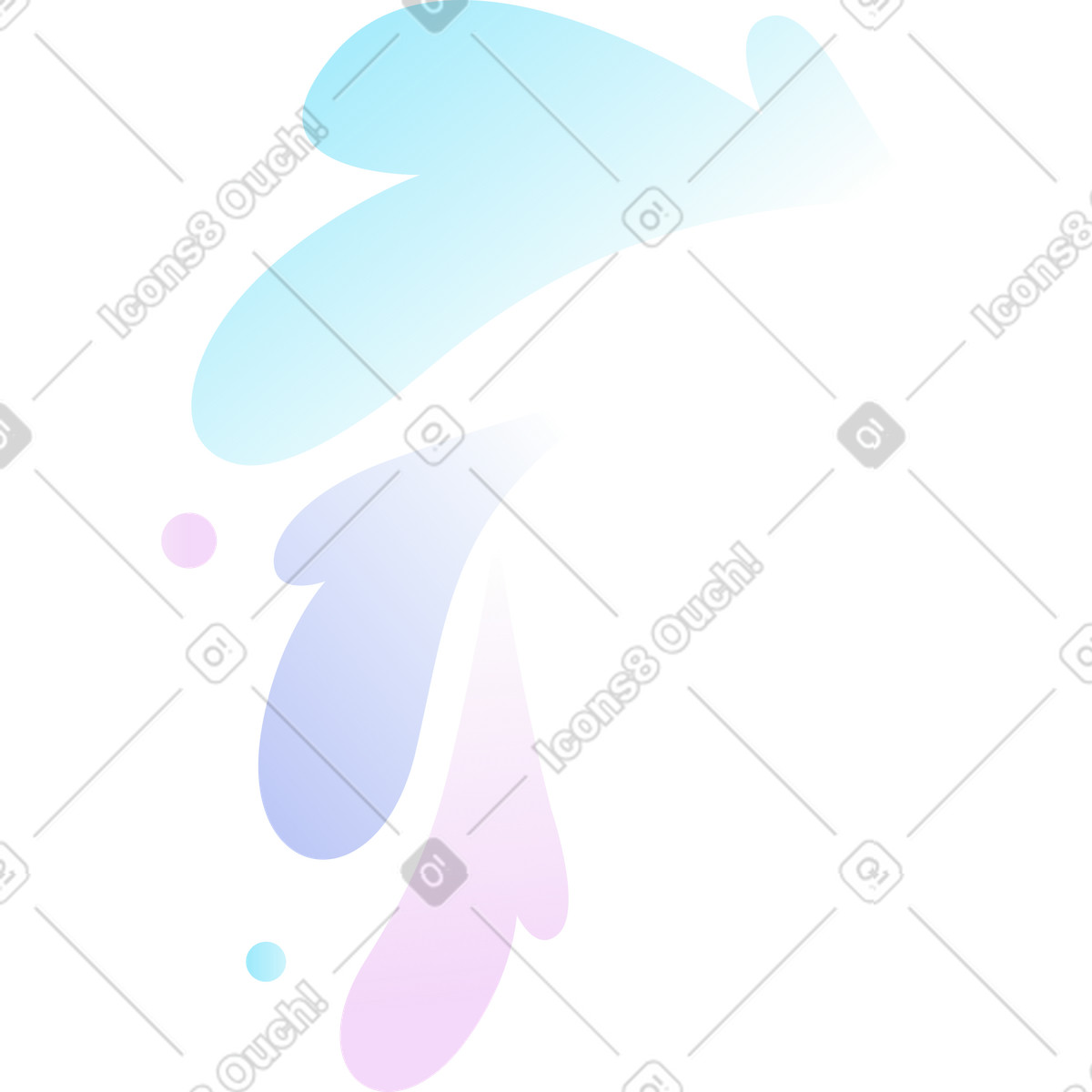 Schizzi di colore illustrazione in stile Airy scarica in PNG, SVG