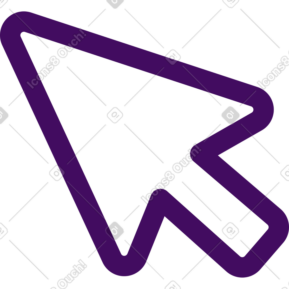 Simplistic スタイルの カーソル のイラストをPNG、SVG形式でダウンロード