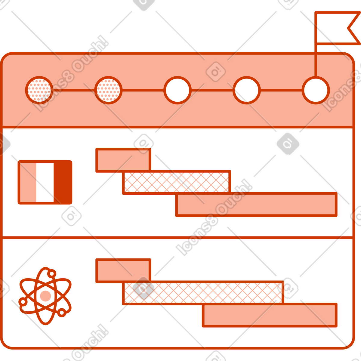 Illustration Feuille de route dans le style Natty à télécharger aux formats PNG, SVG