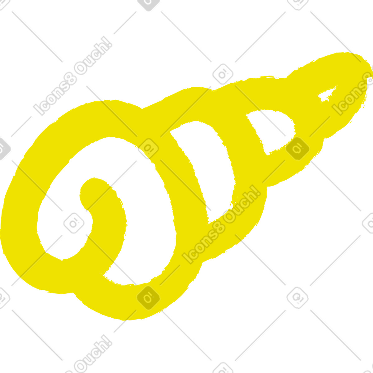 Conchiglia illustrazione in stile Lime scarica in PNG, SVG