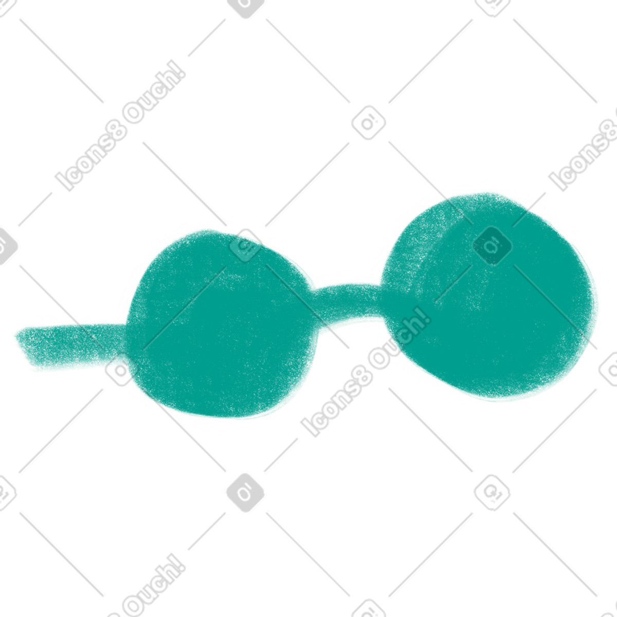 Illustration Green round glasses dans le style Company à télécharger aux formats PNG, SVG