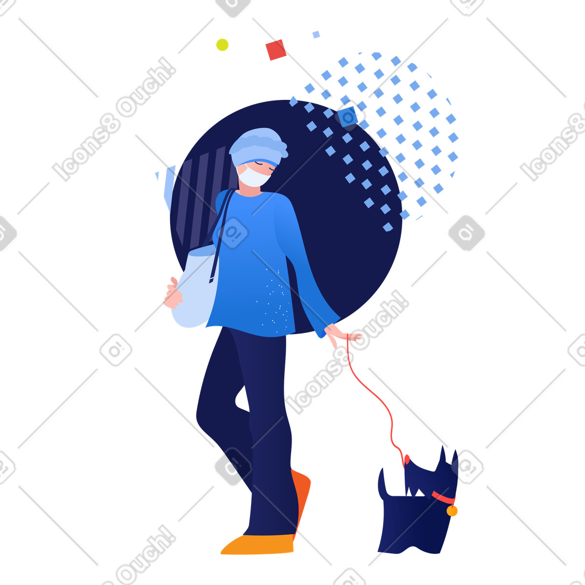 Andiamo a fare una camminata illustrazione in stile Clip scarica in PNG, SVG
