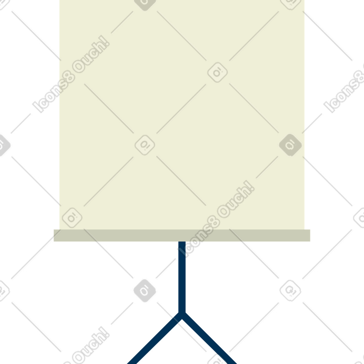 Board for presentation illustration in Cubes style download in PNG, SVG