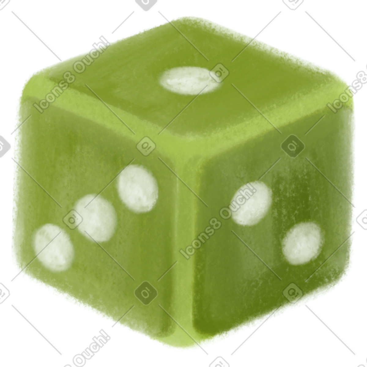 下载 Mushy 风格的 Dice 插画，支持 PNG、SVG 格式