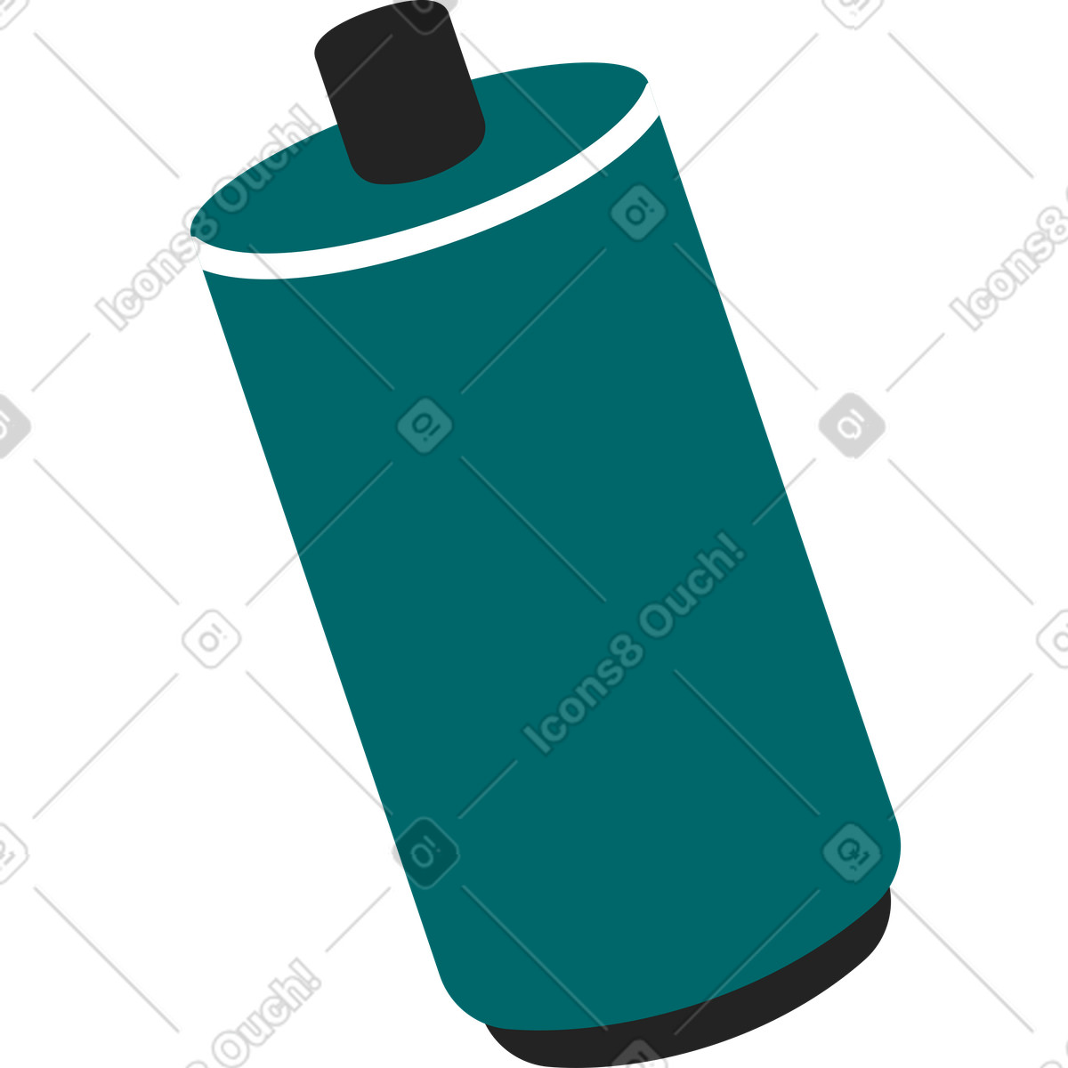 下载 Sammy Line 风格的 喷漆绿色 插画，支持 PNG、SVG 格式