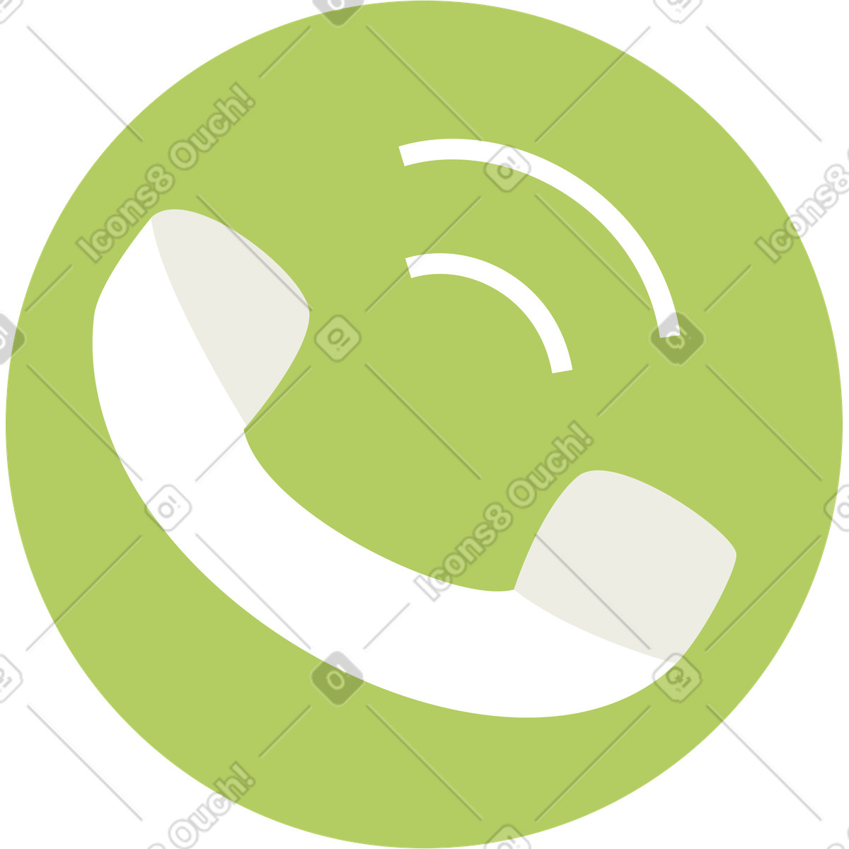 下载 Lagom 风格的 绿色圆管图标 插画，支持 PNG、SVG 格式